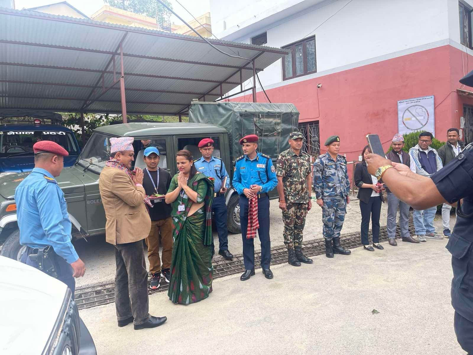 प्र.जि.अ. श्री थानेश्वर गौतम ज्यूको स्वागत कार्यक्रम